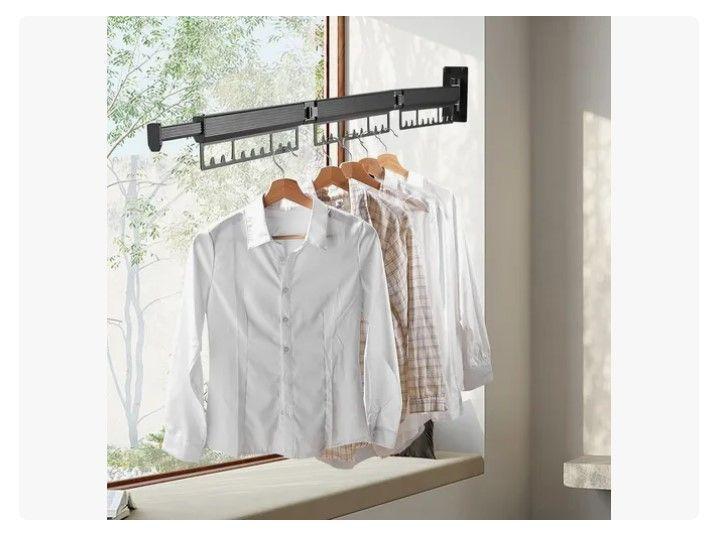 Tendedero Plegable Colgadores De Ropa Ajustable-4