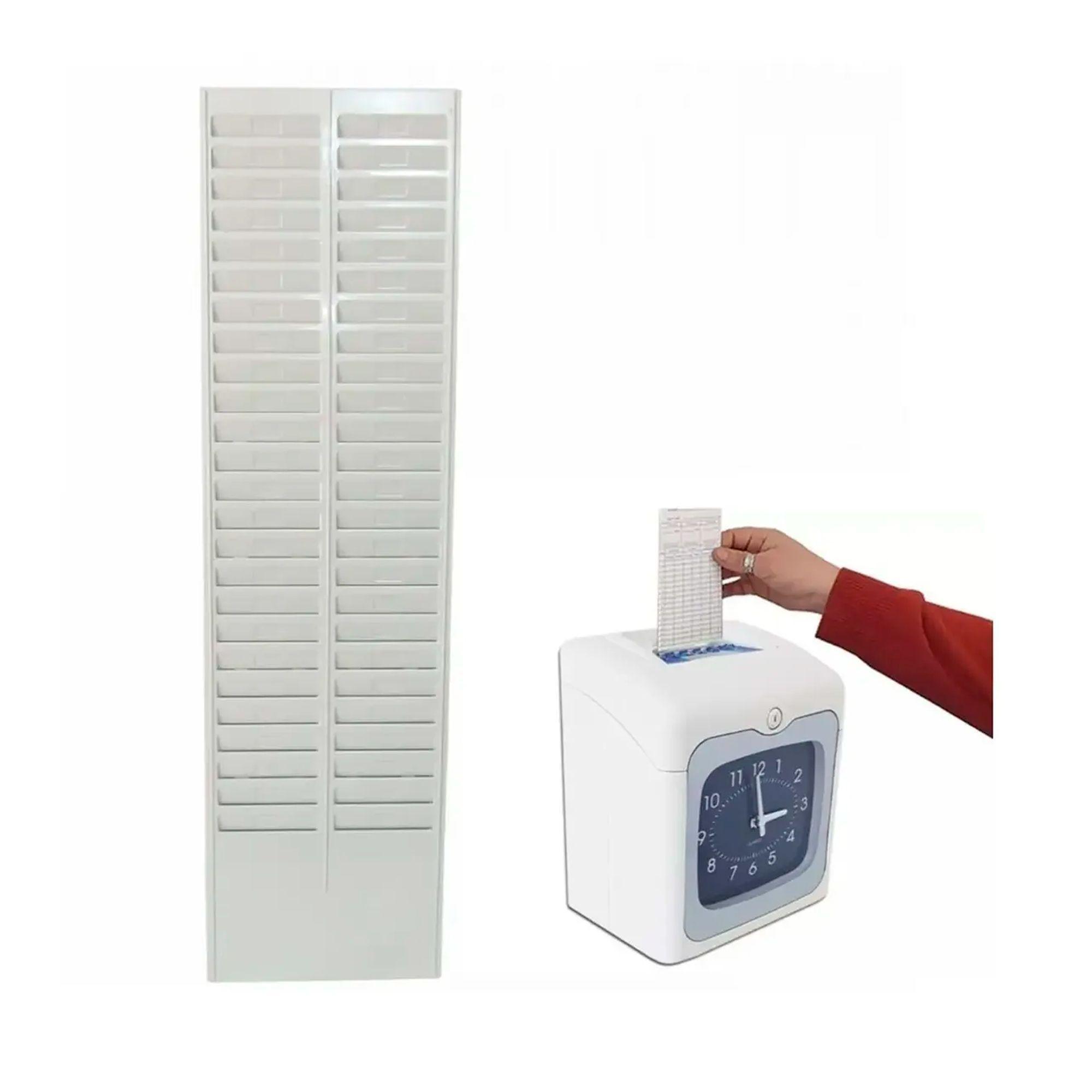 Tarjetero Pl stico Para Reloj Control Asistencia 50 Personas-1