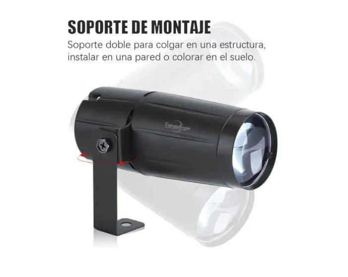 Foco Luz De Escenario Led Blanco Para Bola Disco Espejo 3w-4