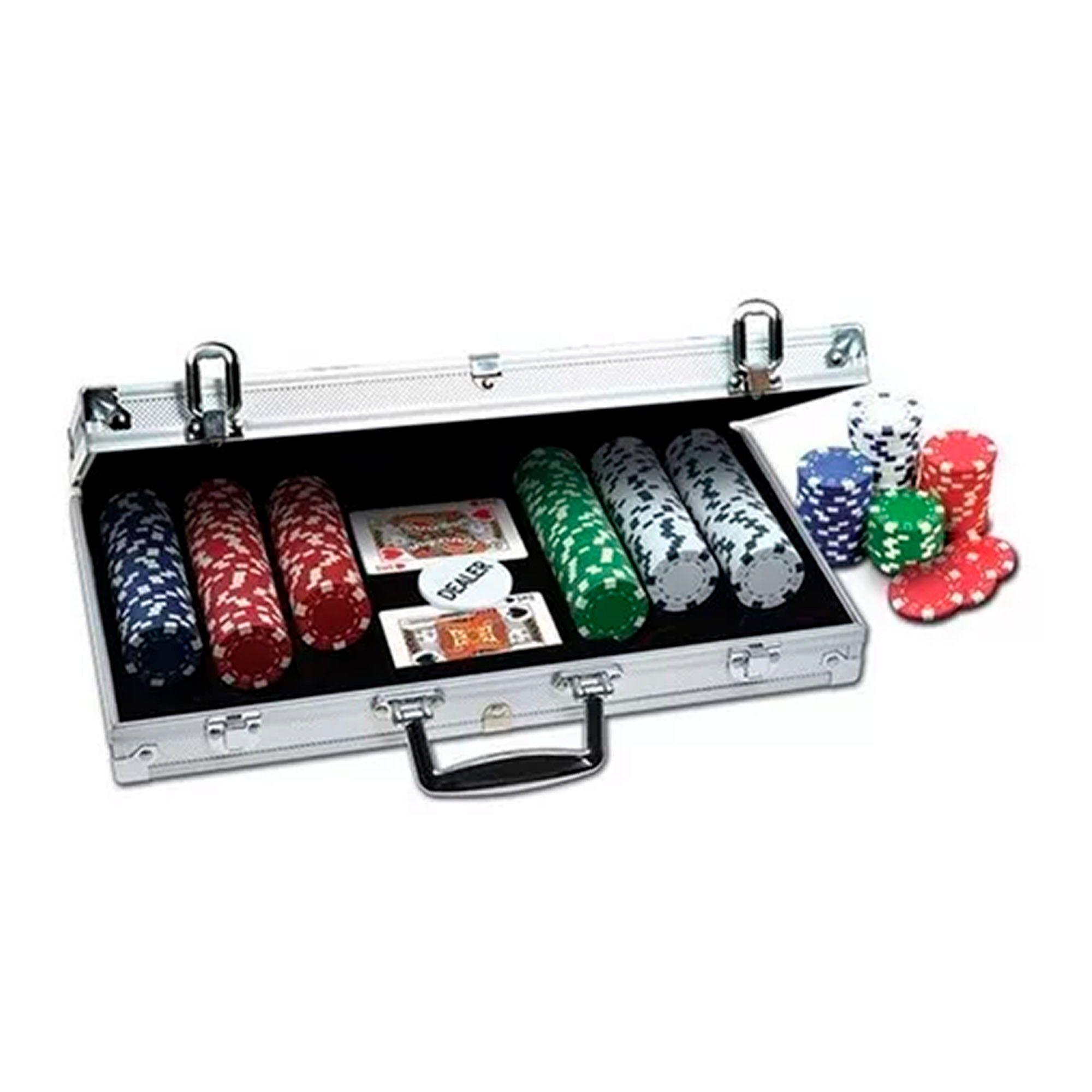 Set Poker Profesional 300 Fichas 11,5gr + Maleta Aluminio-0