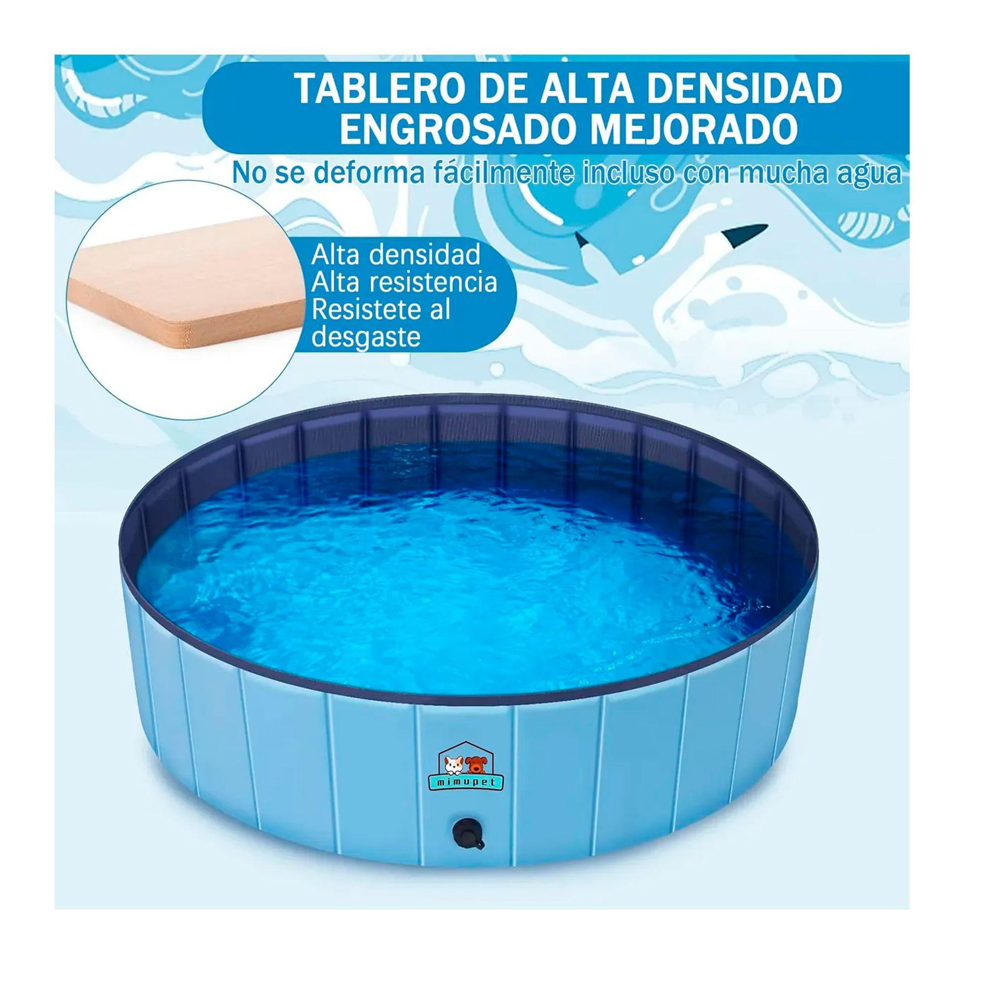 Piscina Plegable Para Mascotas Niños Pvc Resistente 120x30cm-3