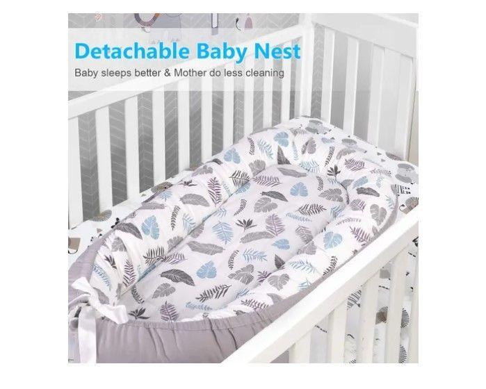 Cama Cojín Nido Colecho De Algodón Para Bebe 93x53cm-4