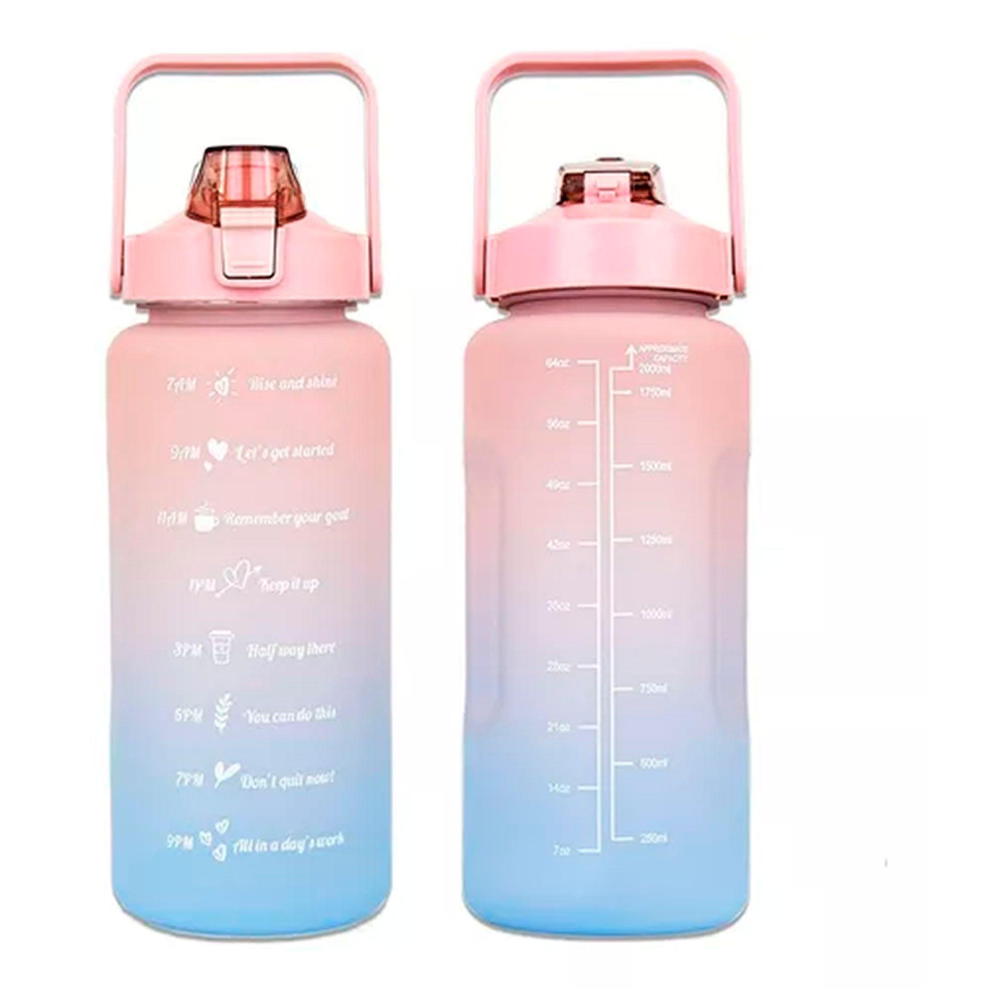 Botella De Agua Motivacional Gran Capacidad 2ltrs Deportiva-1