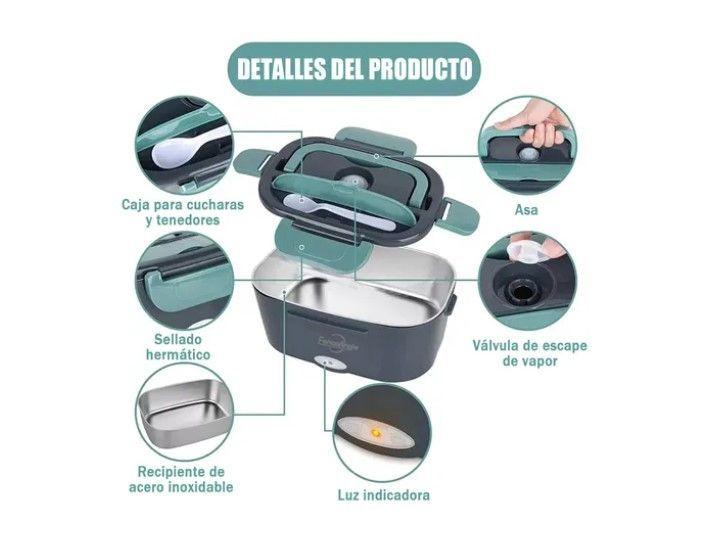 Lonchera Eléctrica Cigarrera Termo Comida Taper Lunch Box.-3