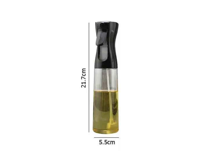 Aceitero Dispensador Botella Spray De Cocina 300ml Negro-1