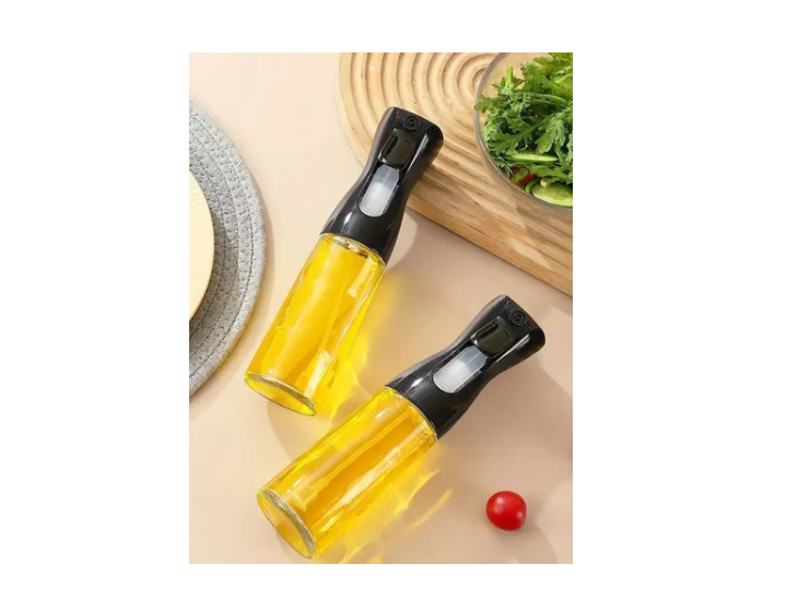 Aceitero Dispensador Botella Spray De Cocina 300ml Negro-4