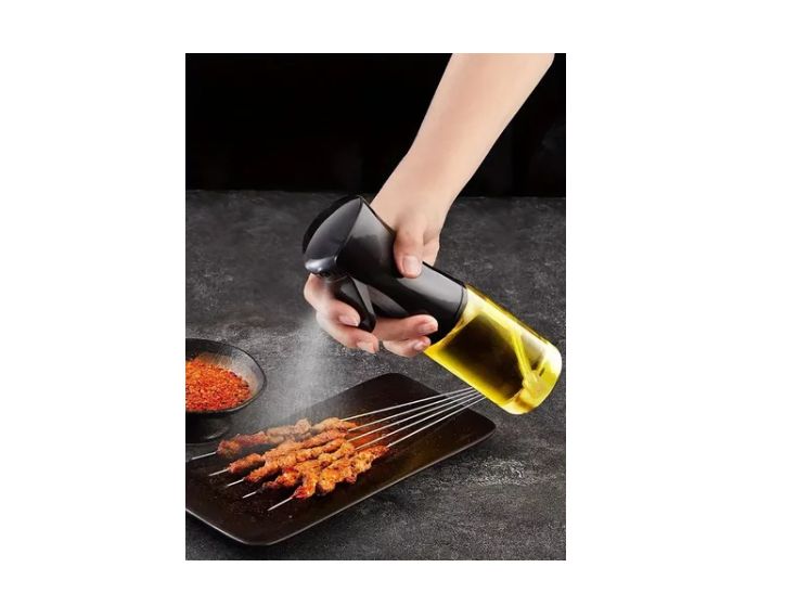 Aceitero Dispensador Botella Spray De Cocina 300ml Negro-5