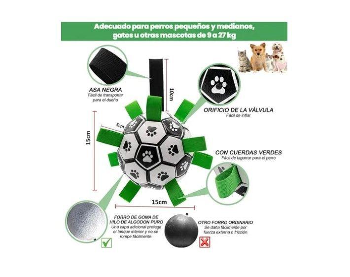 Pelota Para Perro Con Agarre Juguete Perro Pelota Perro 15cm-3