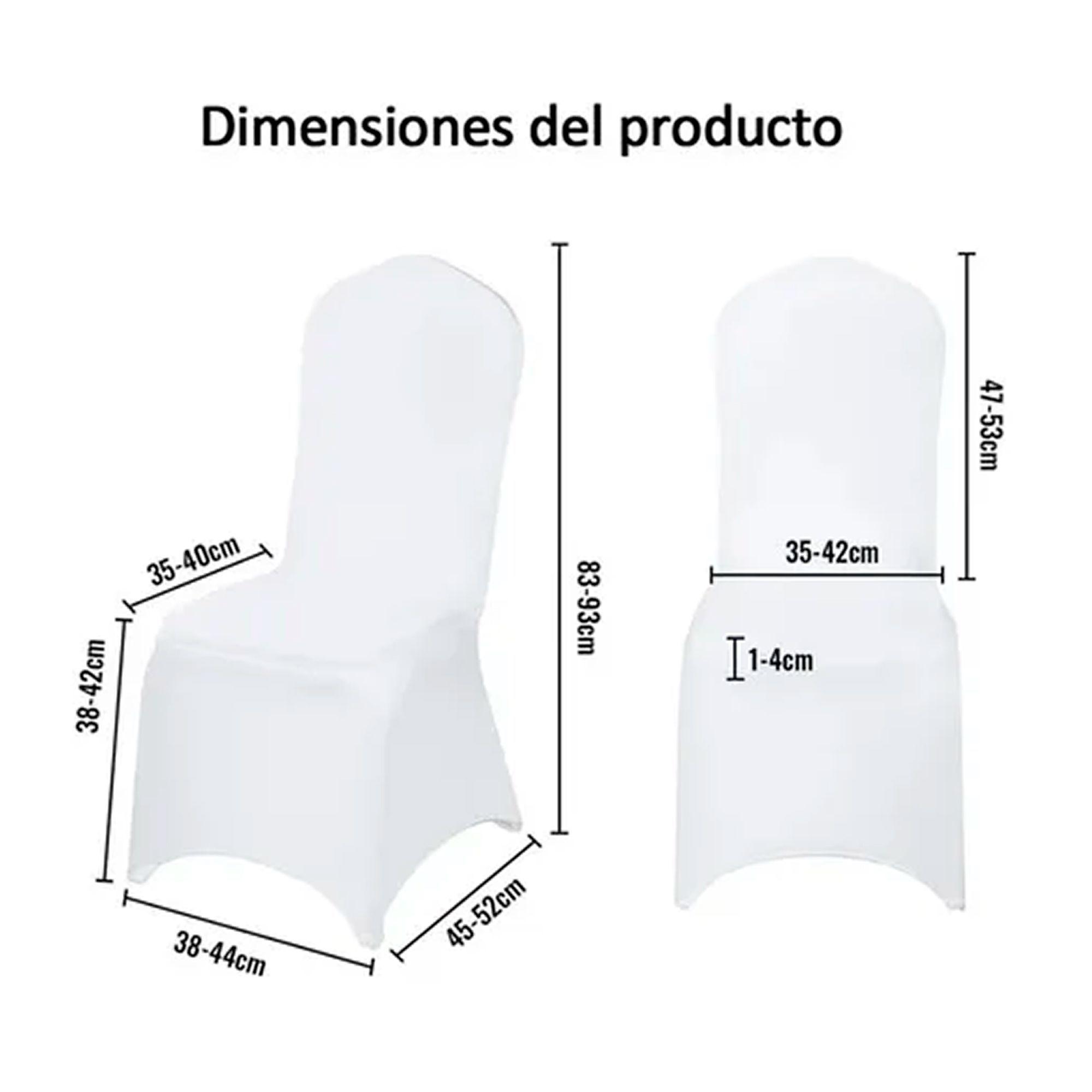 10 Pcs Funda Elasticidad Sillas Spandex Para Evento-7