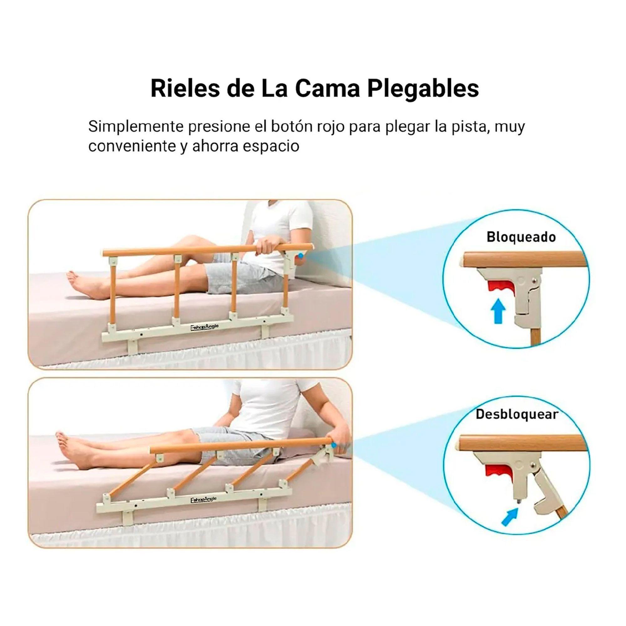 Baranda De Cama Lateral Anticaída Para Cuidado Adulto Mayor -2