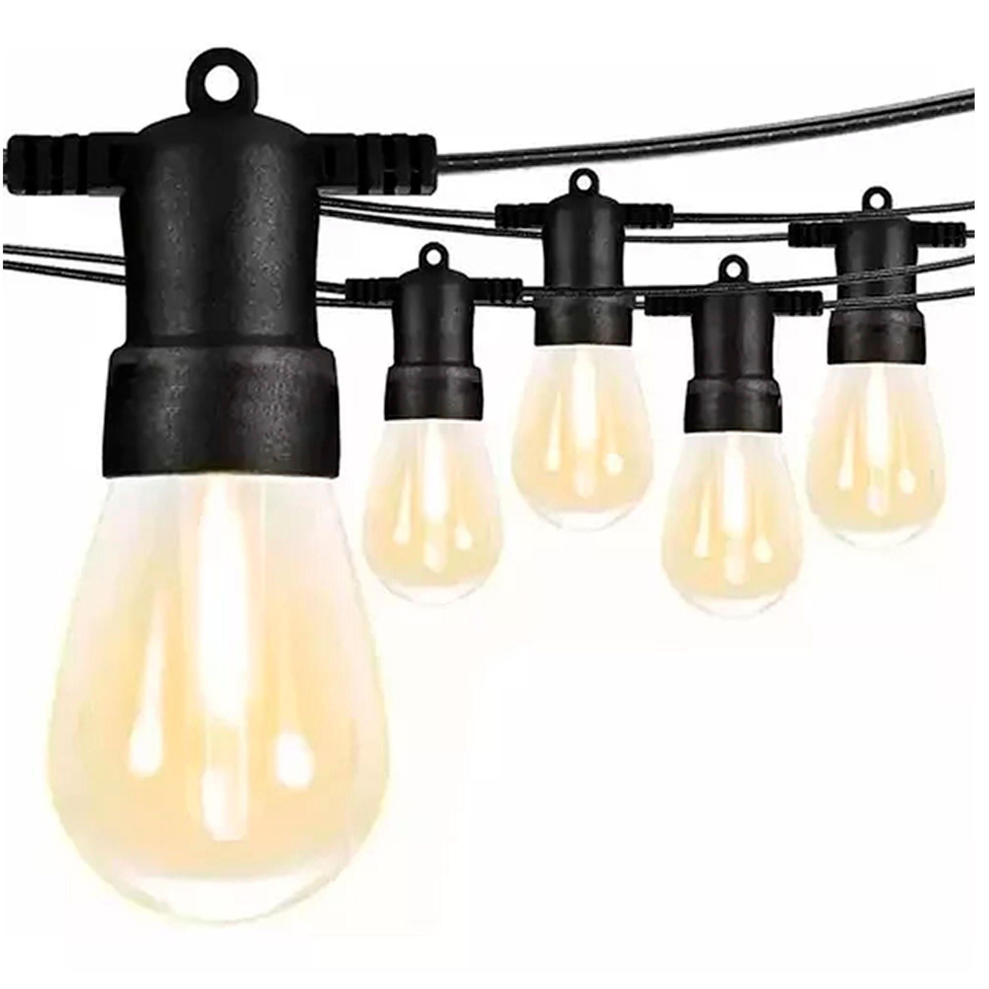 Guirnalda Led 10 Mtrs Panel Solar 10 Ampolletas Impermeable-0