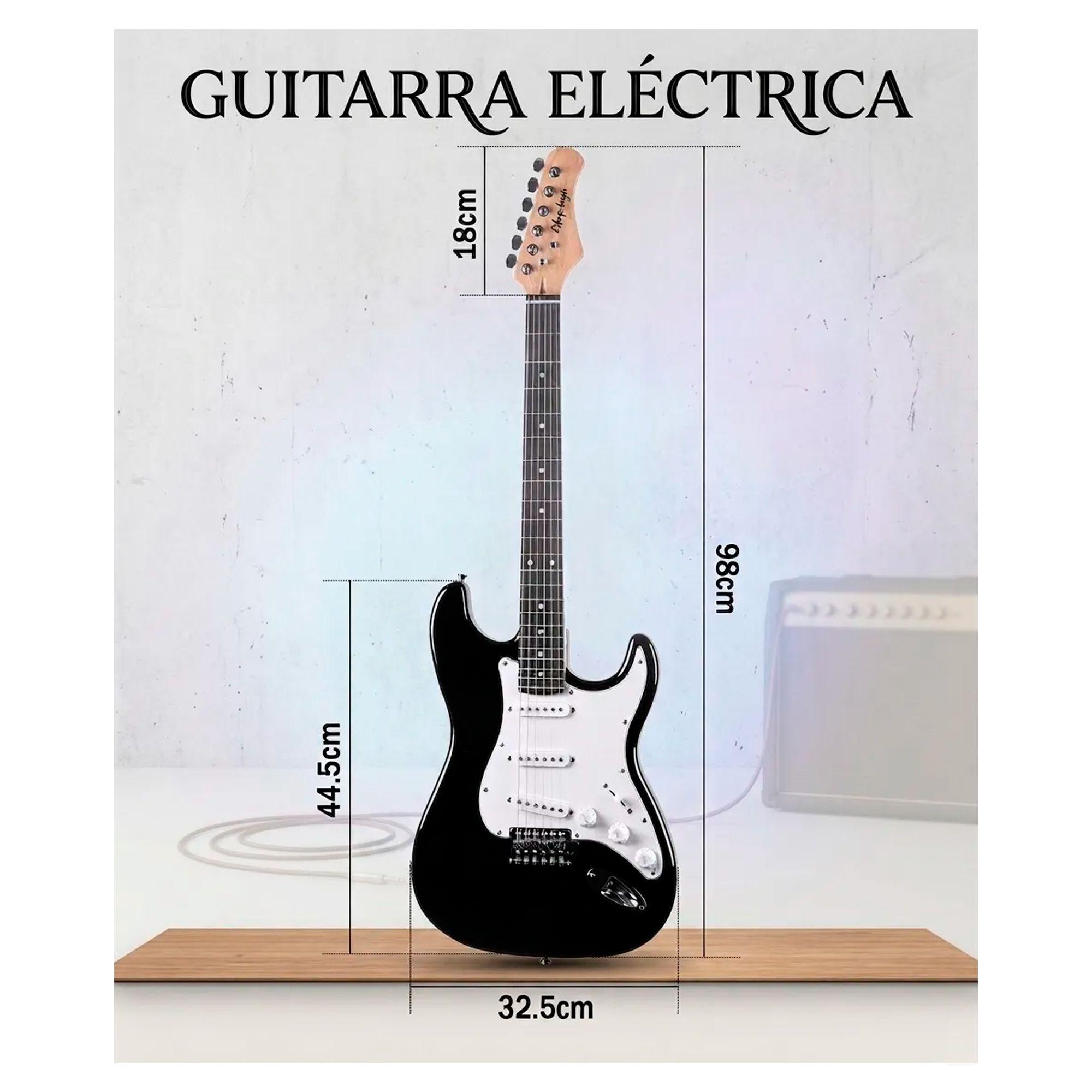 Guitarra Electrica Stratocaster Amplificador Y Accesorios-4