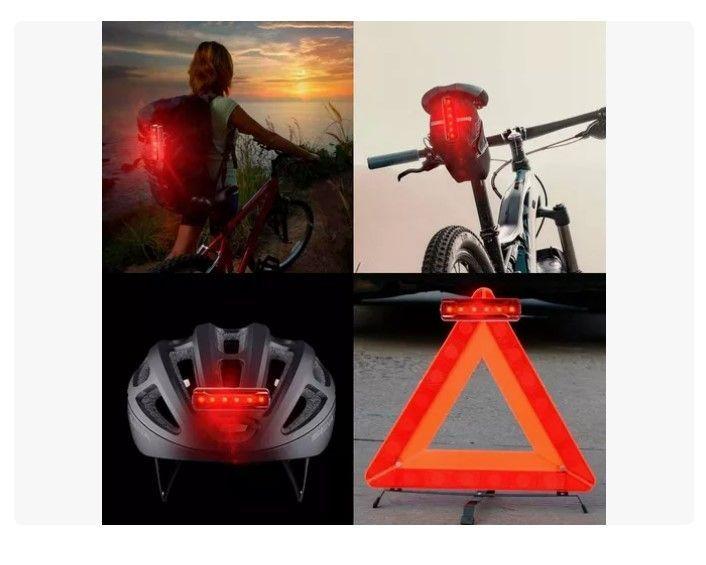 Linterna Led Bicicleta Delantera Y Trasera Usb Recargable-3