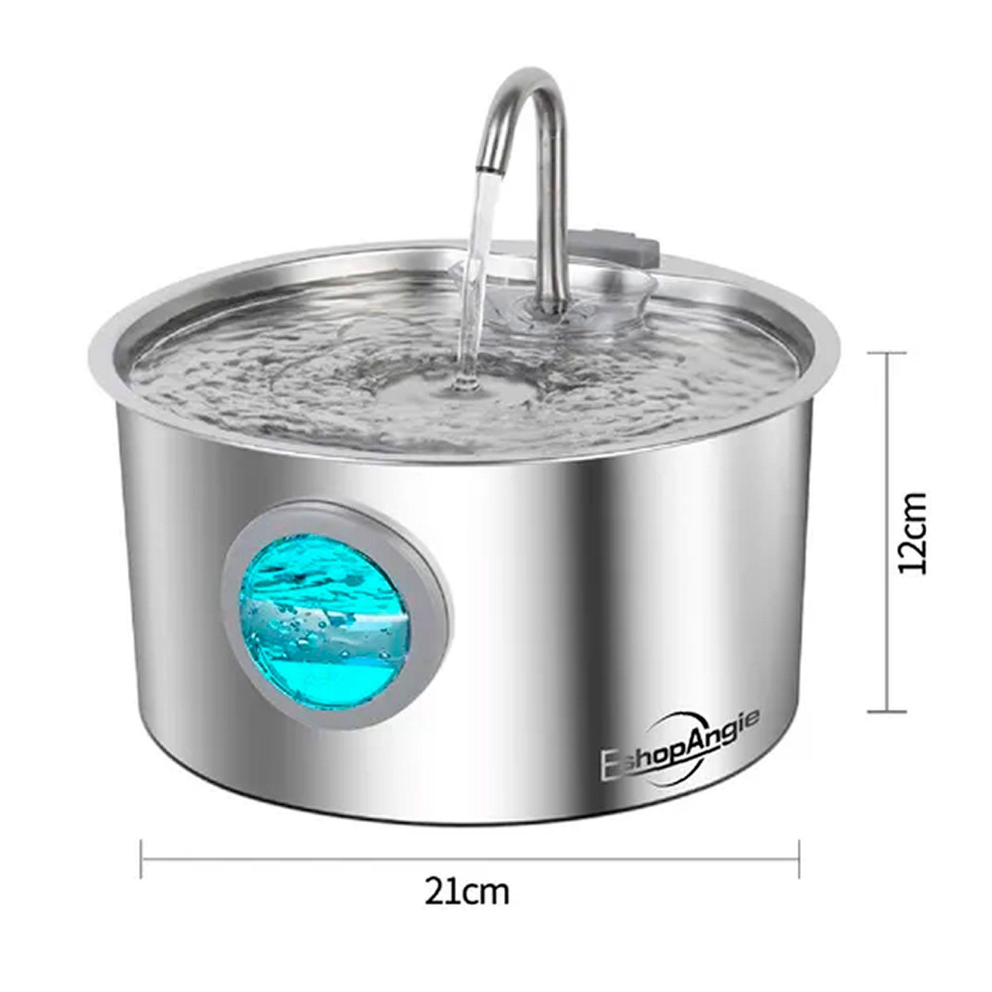 Bebedero Fuente De Agua Gatos Mascotas Automatico Acero 3.2l-2