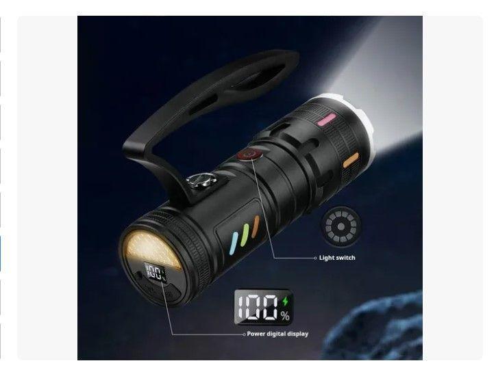 Linterna Led Ultrapotente Con Zoom Recargable-6