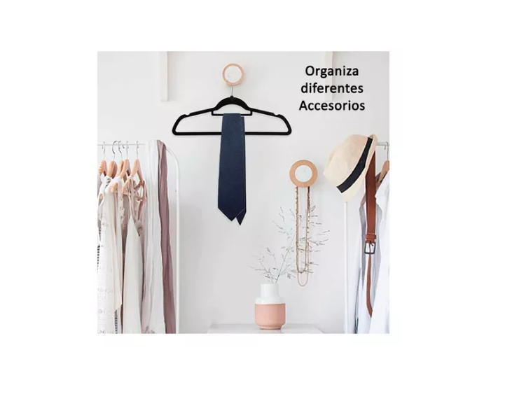 Colgadores De Ropa Antideslizantes Terciopelo 20 Unid Gancho-4