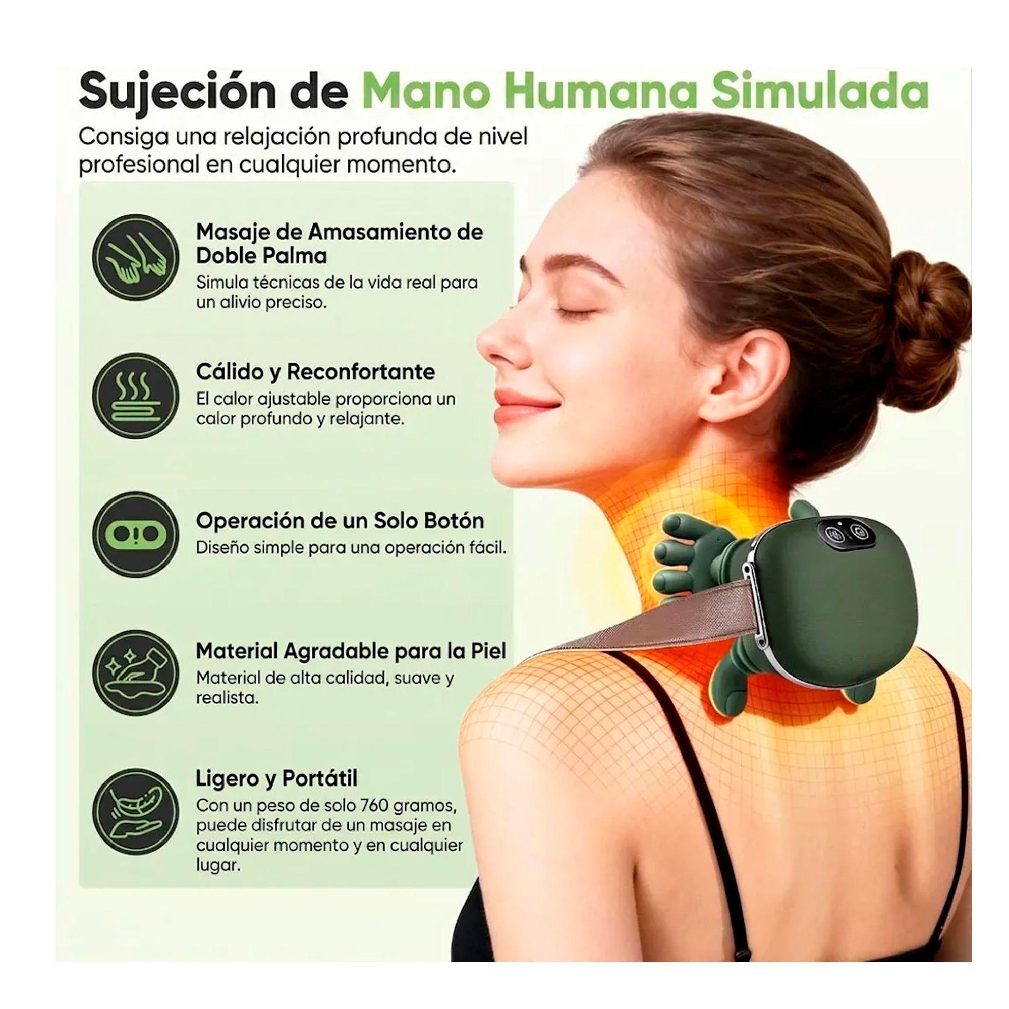 Masajeador De Cuello Y Hombros Con Calor Recargable-1