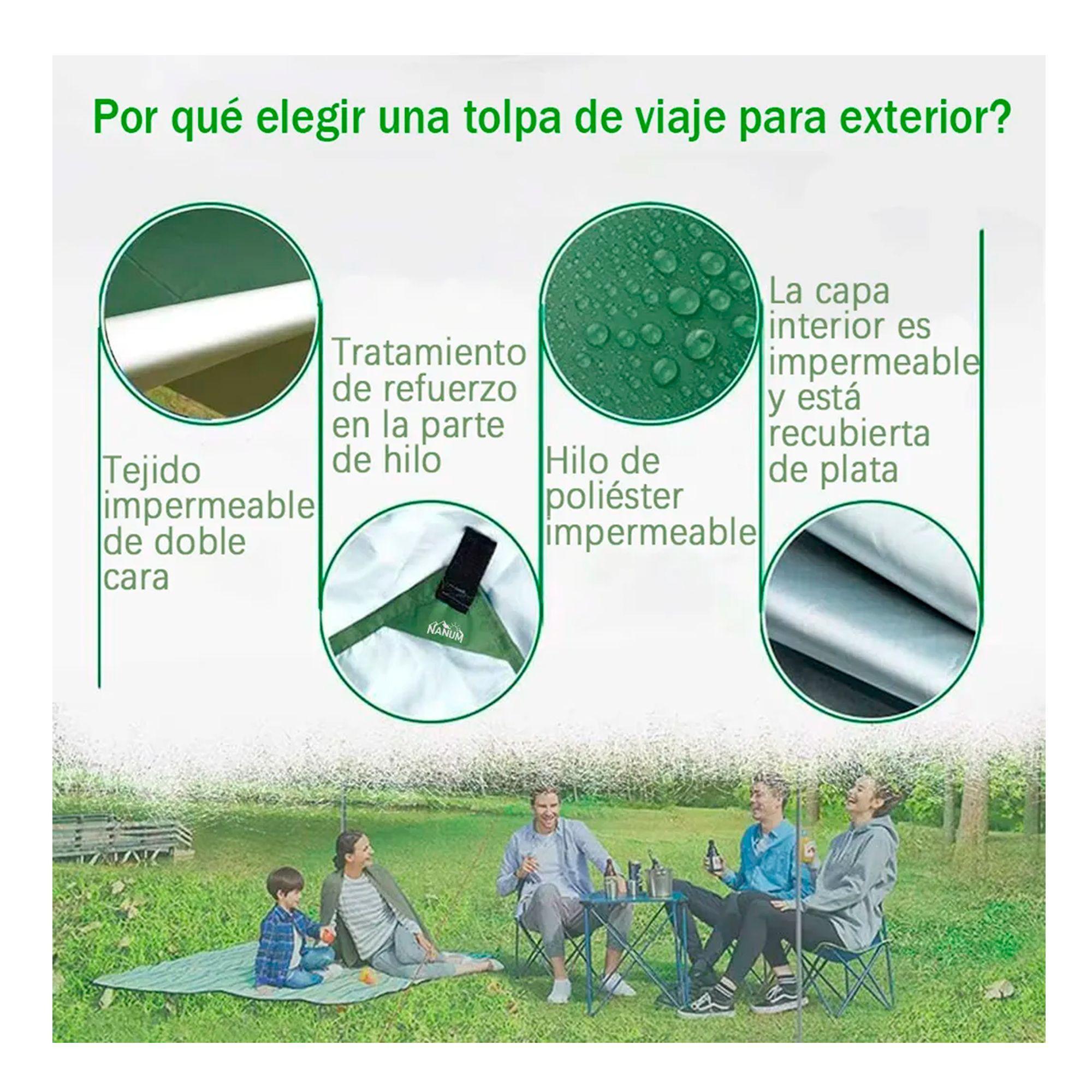 Lona Carpa Toldo Impermeable Uv Camping 3x3 Tarp Outdoor-2