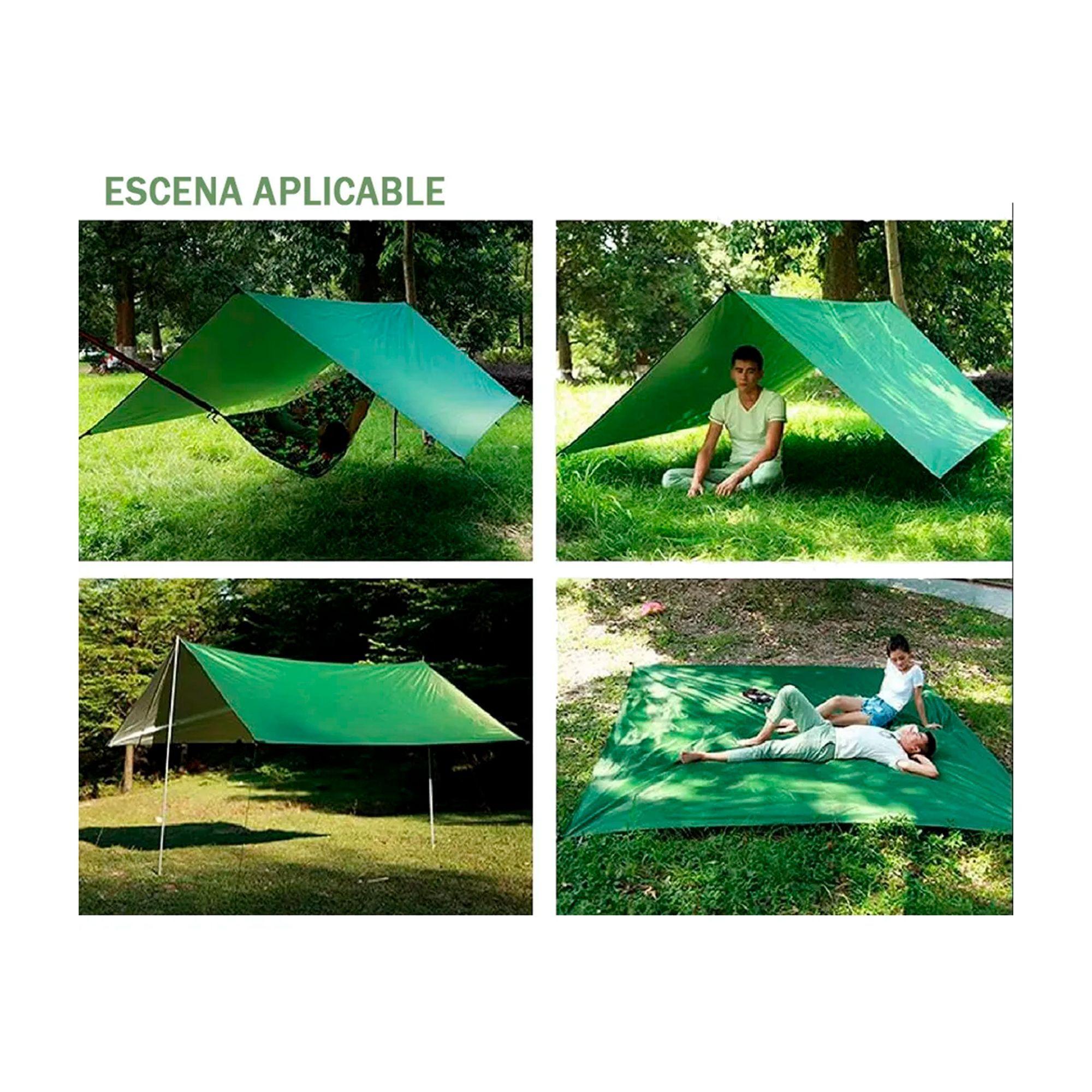 Lona Carpa Toldo Impermeable Uv Camping 3x3 Tarp Outdoor-6