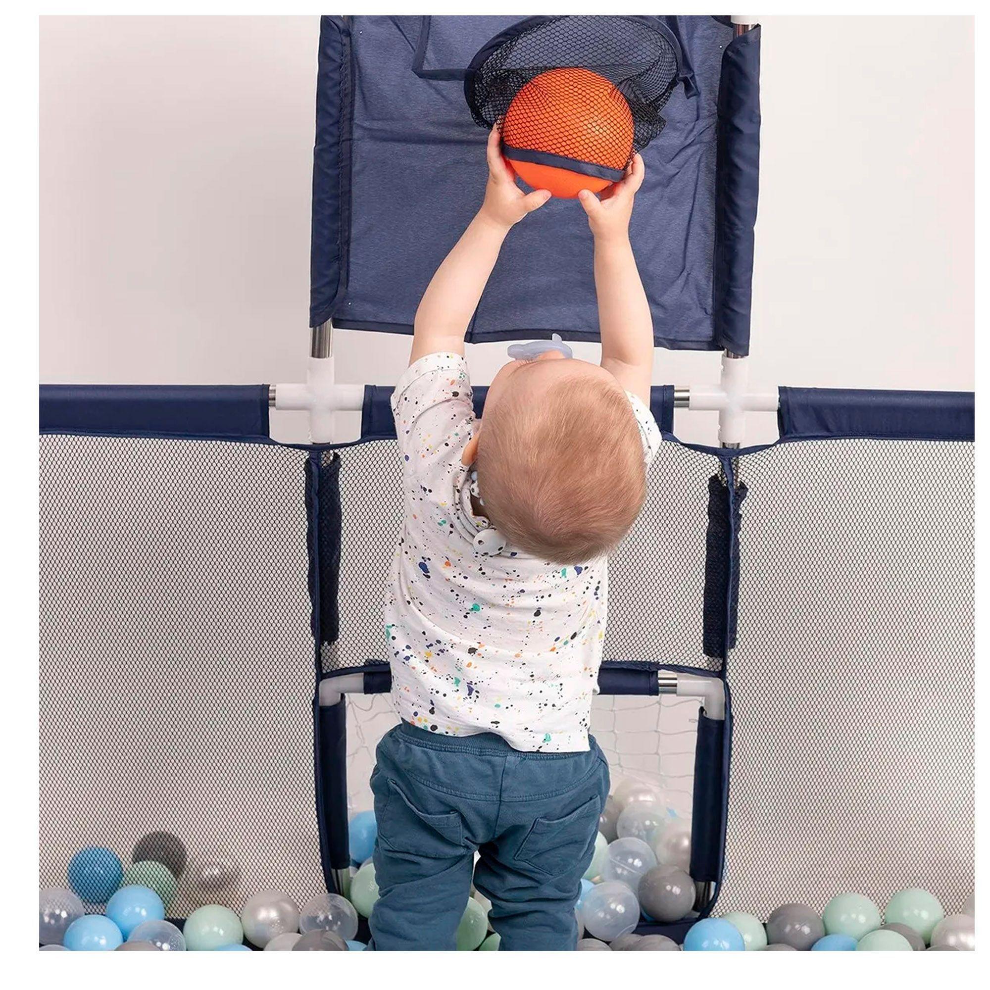 Corral Seguridad Bebes Con Aro De Basket 180cm Sin Pelotas-5