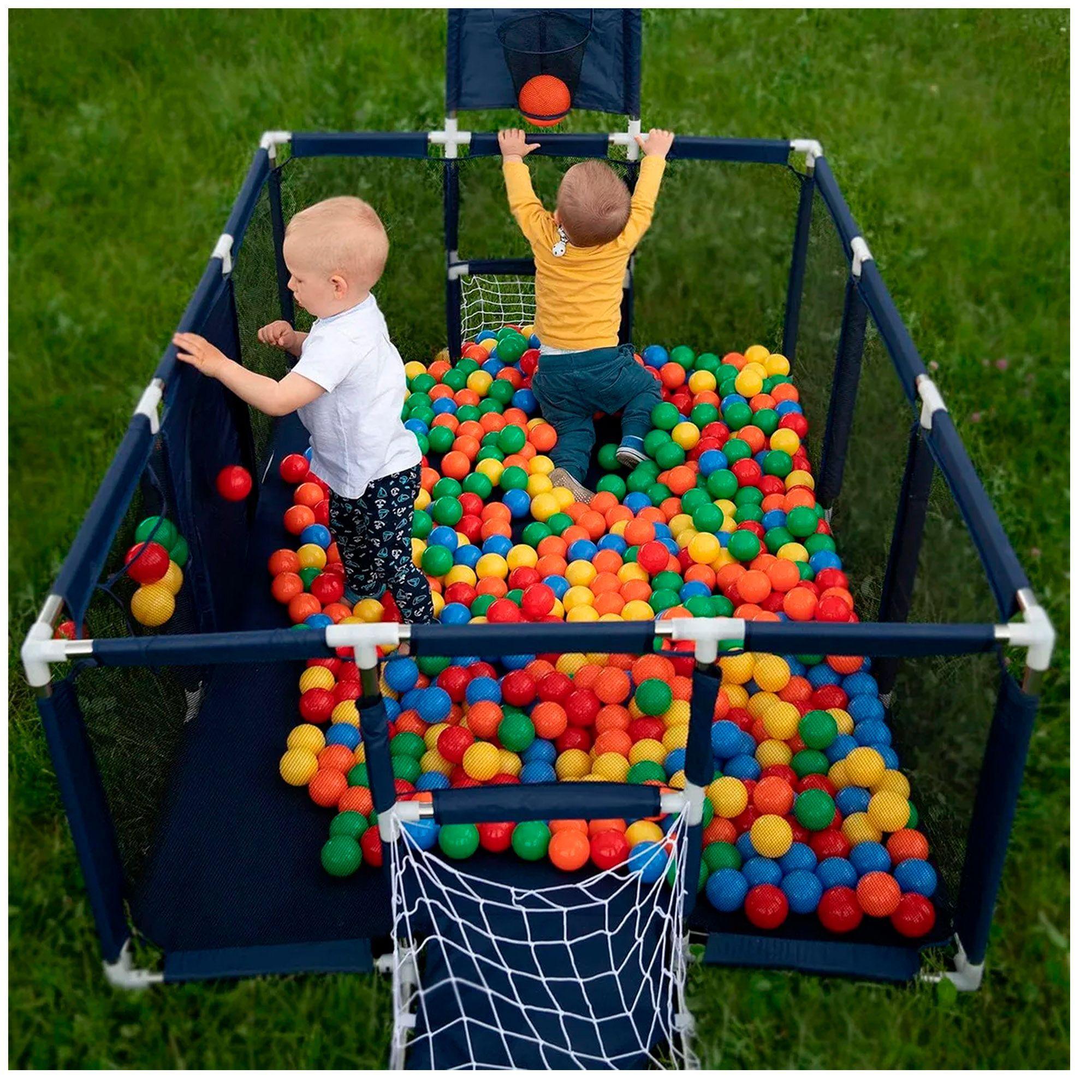 Corral Seguridad Bebes Con Aro De Basket 180cm Sin Pelotas-7