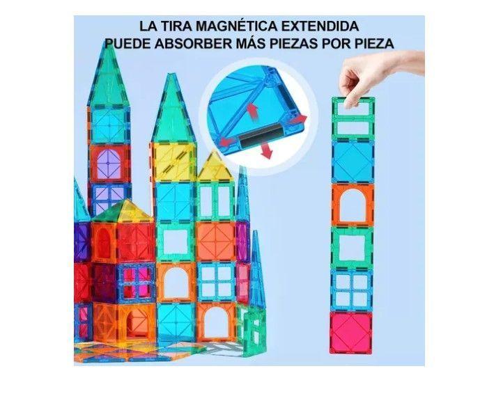 Juego De Bloques De Construcción Magnéticos 3d 100 Piezas-5