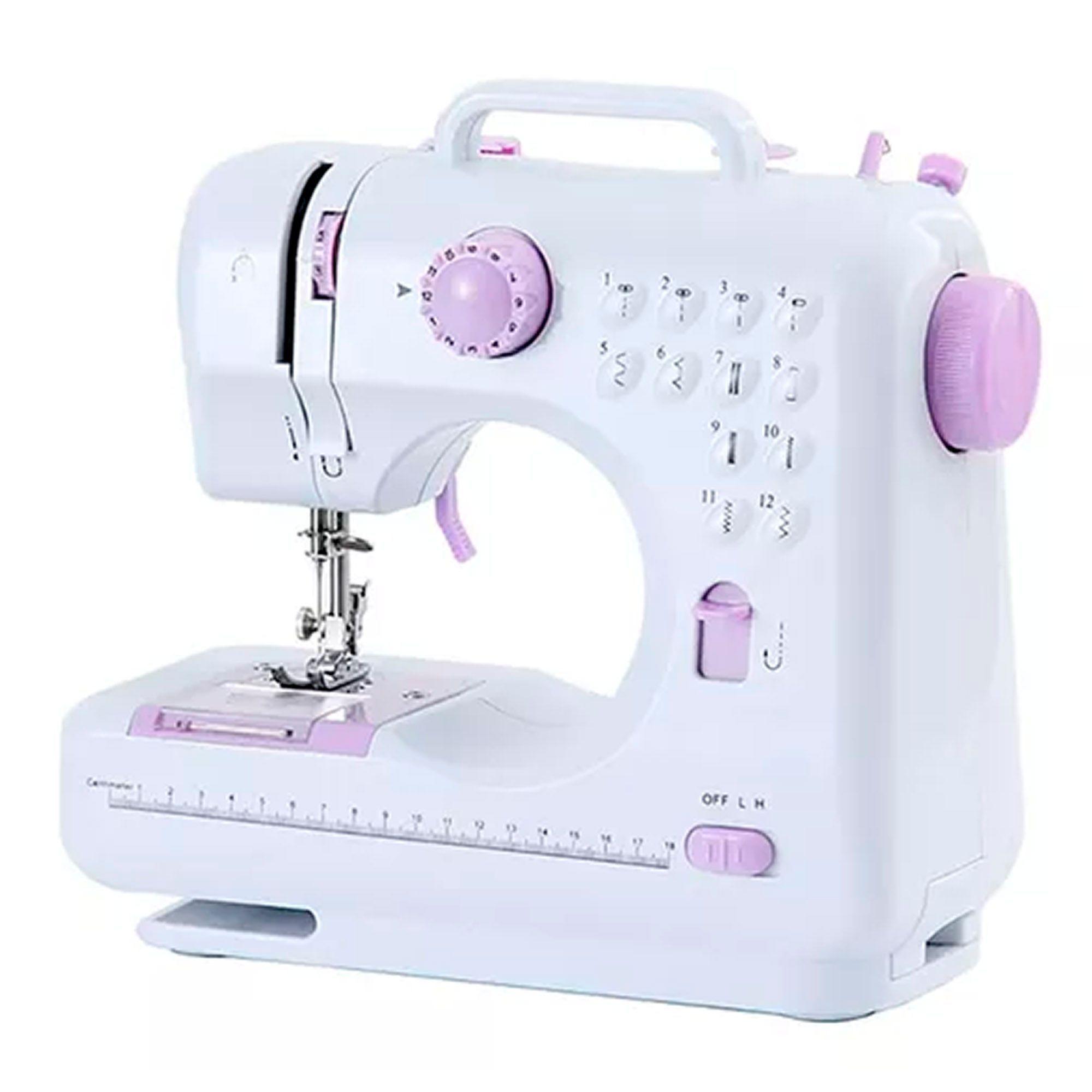 Maquina De Coser Eléctrica 12 Tipos Costura Con Pedal-0