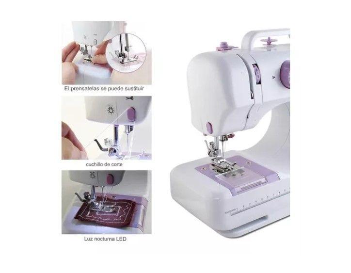 Maquina De Coser Eléctrica 12 Tipos Costura Con Pedal-1