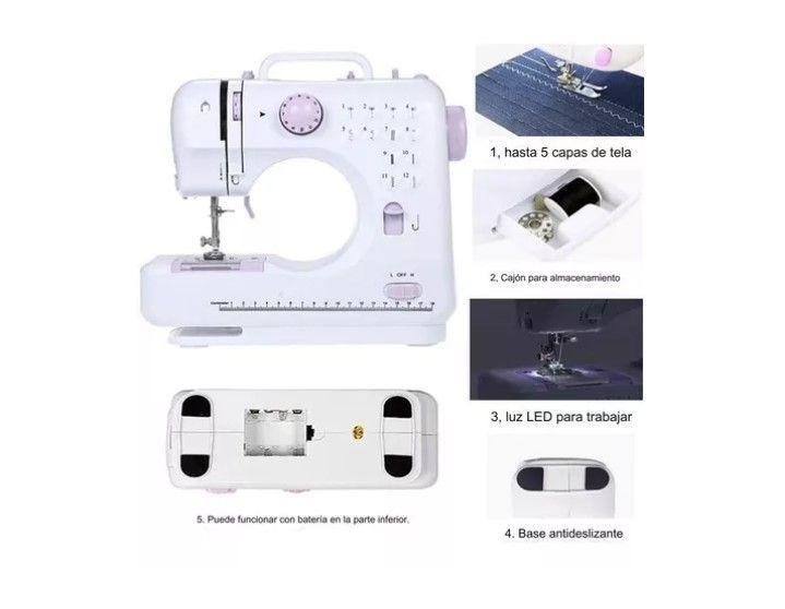 Maquina De Coser Eléctrica 12 Tipos Costura Con Pedal-2