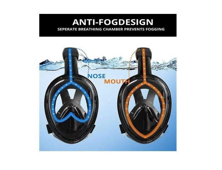 Máscara Snorkel Fullface Buceo Antiniebla Con Soporte Gopro-2