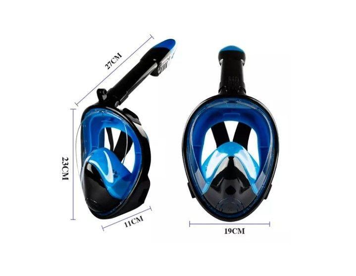 Máscara Snorkel Fullface Buceo Antiniebla Con Soporte Gopro-3