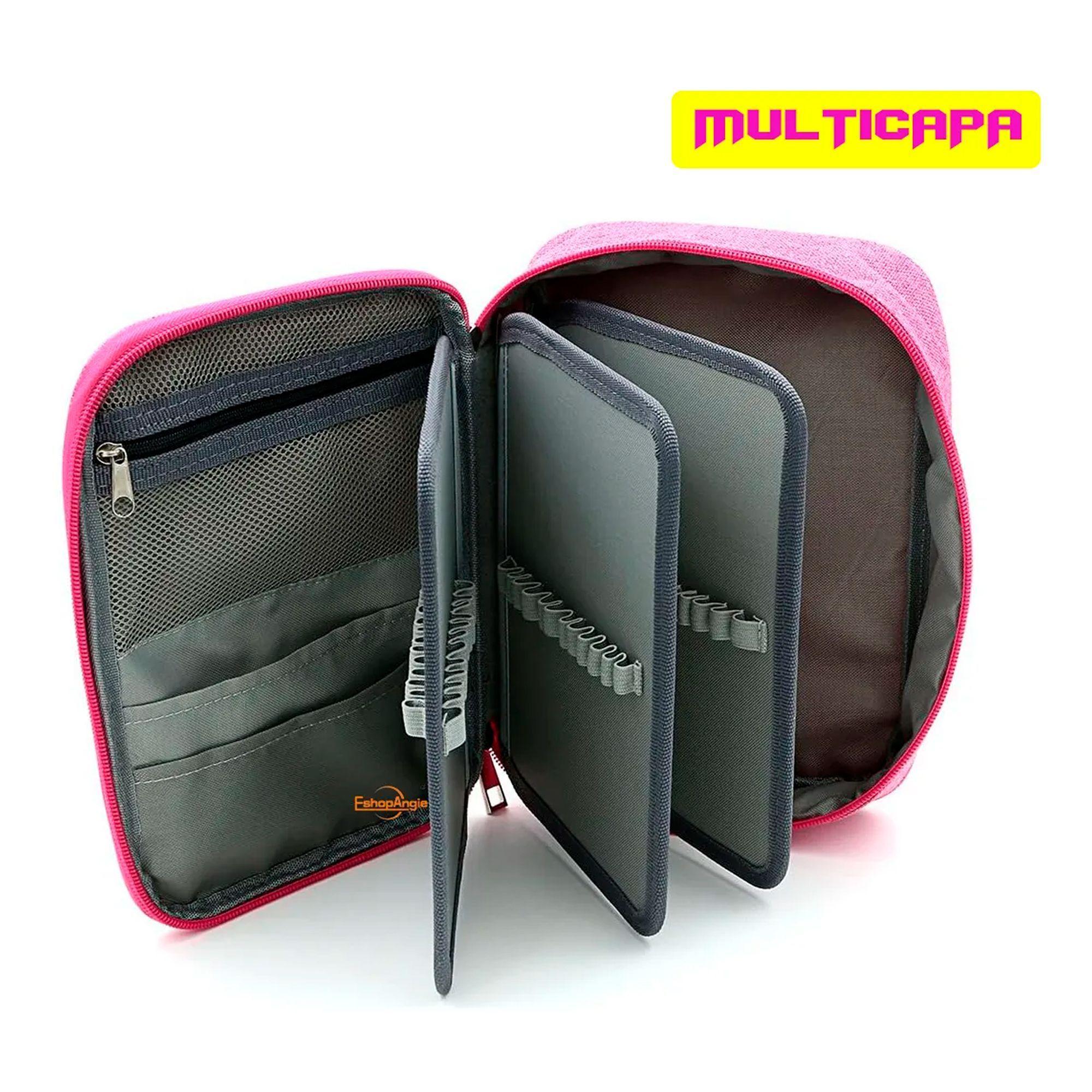 Estuche Para Lápices72 Ranuras Lapiceras Organizador Escolar-4