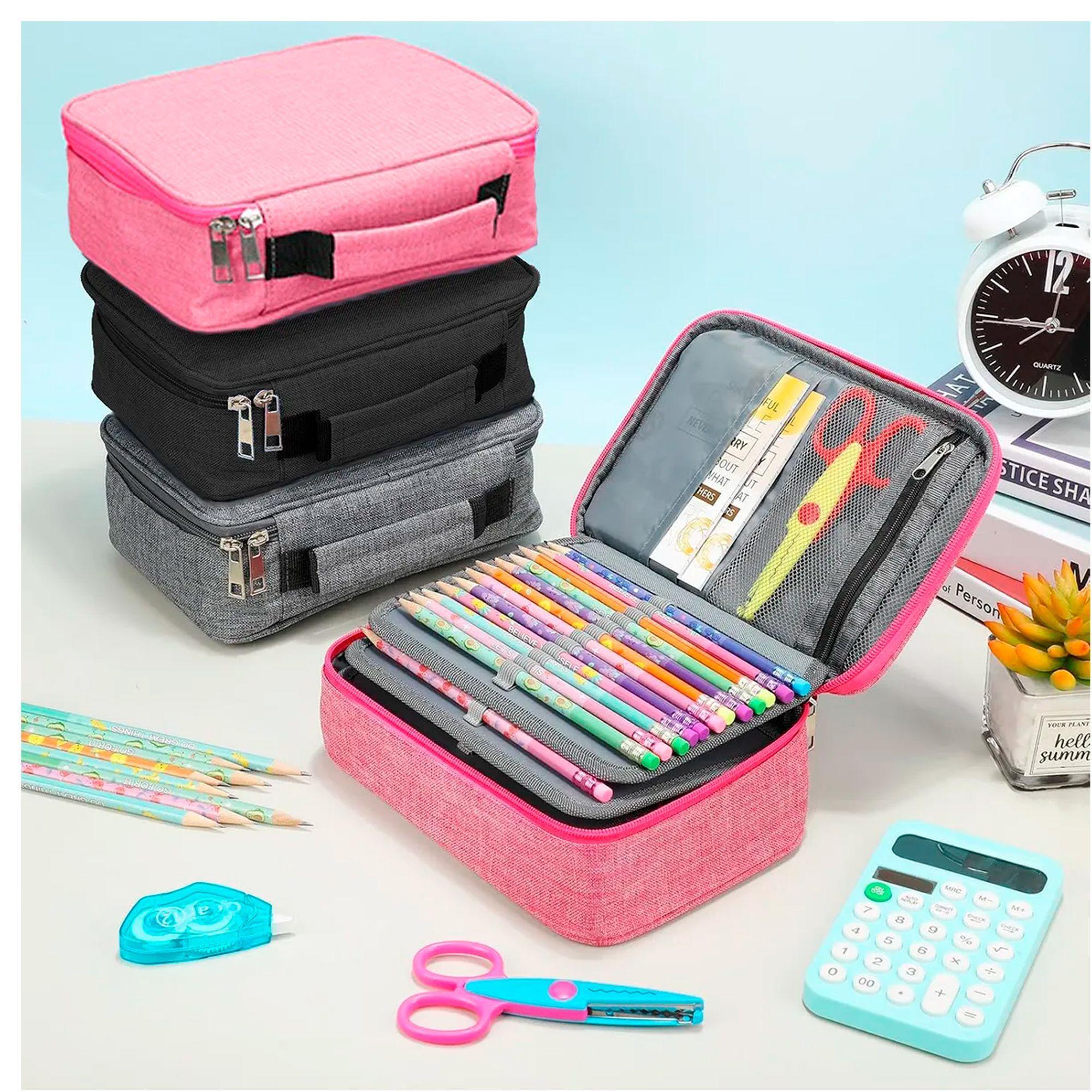 Estuche Para Lápices72 Ranuras Lapiceras Organizador Escolar-5