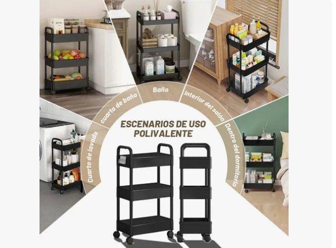 Carrito Organizador Con Ruedas  Multiuso 3 Niveles-2