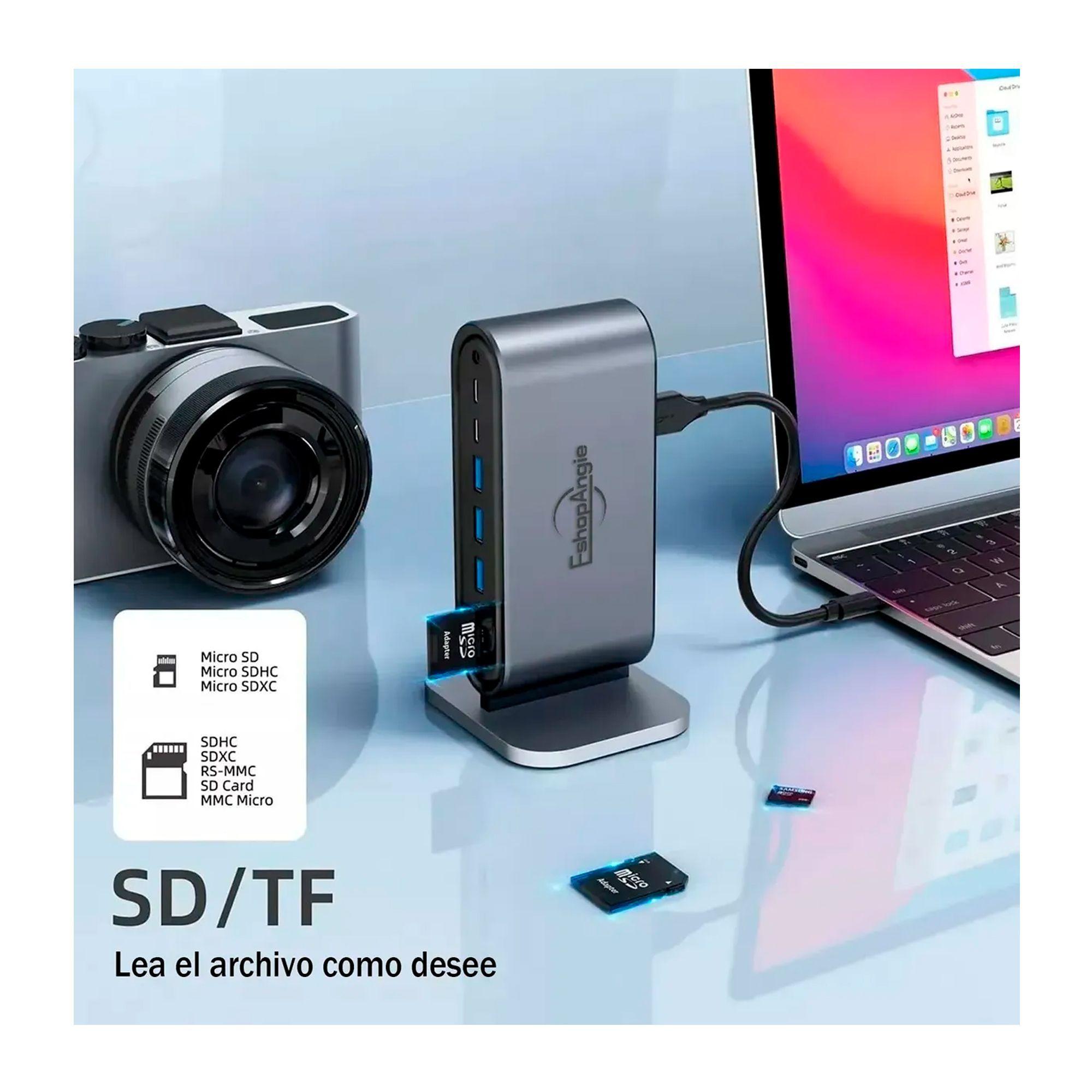 Adaptador Hub 4k Multipuerto 12 En 1 Usb c Hdmi Vga Sd tf-3