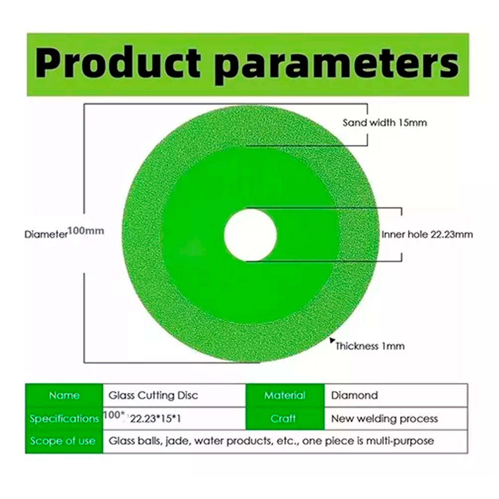 Disco De Corte De Vidrio Para Amoladora Pack De 25-2