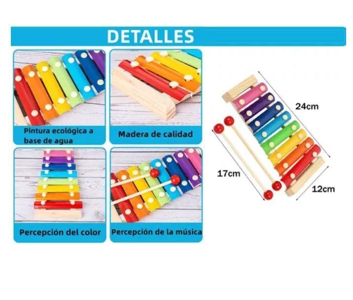 Pack 10 Juguetes Didácticos De Madera Para Niños Montessori-4