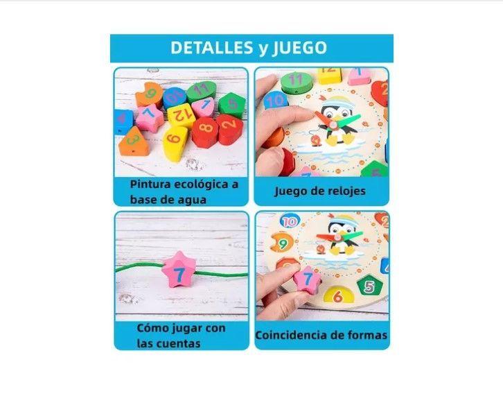 Pack 10 Juguetes Didácticos De Madera Para Niños Montessori-6