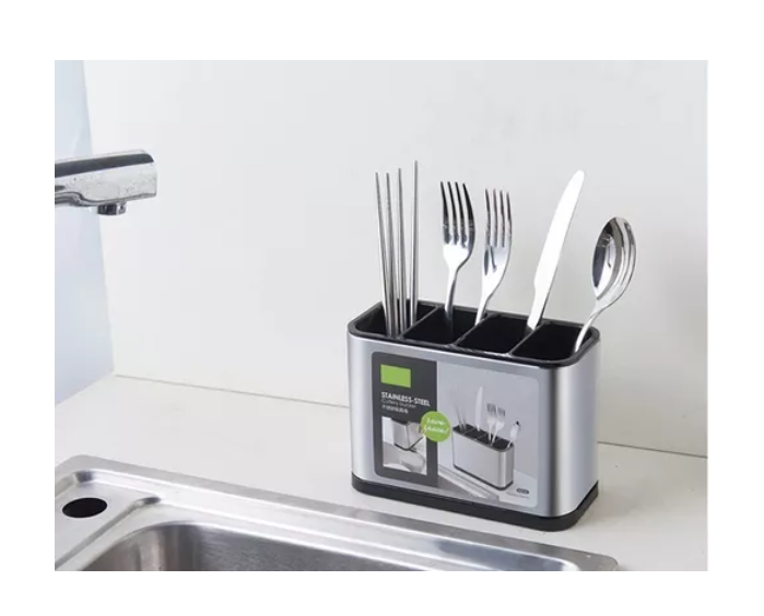 Escurridor De Cubiertos Utensilios Cocina Acero Inoxidable-3