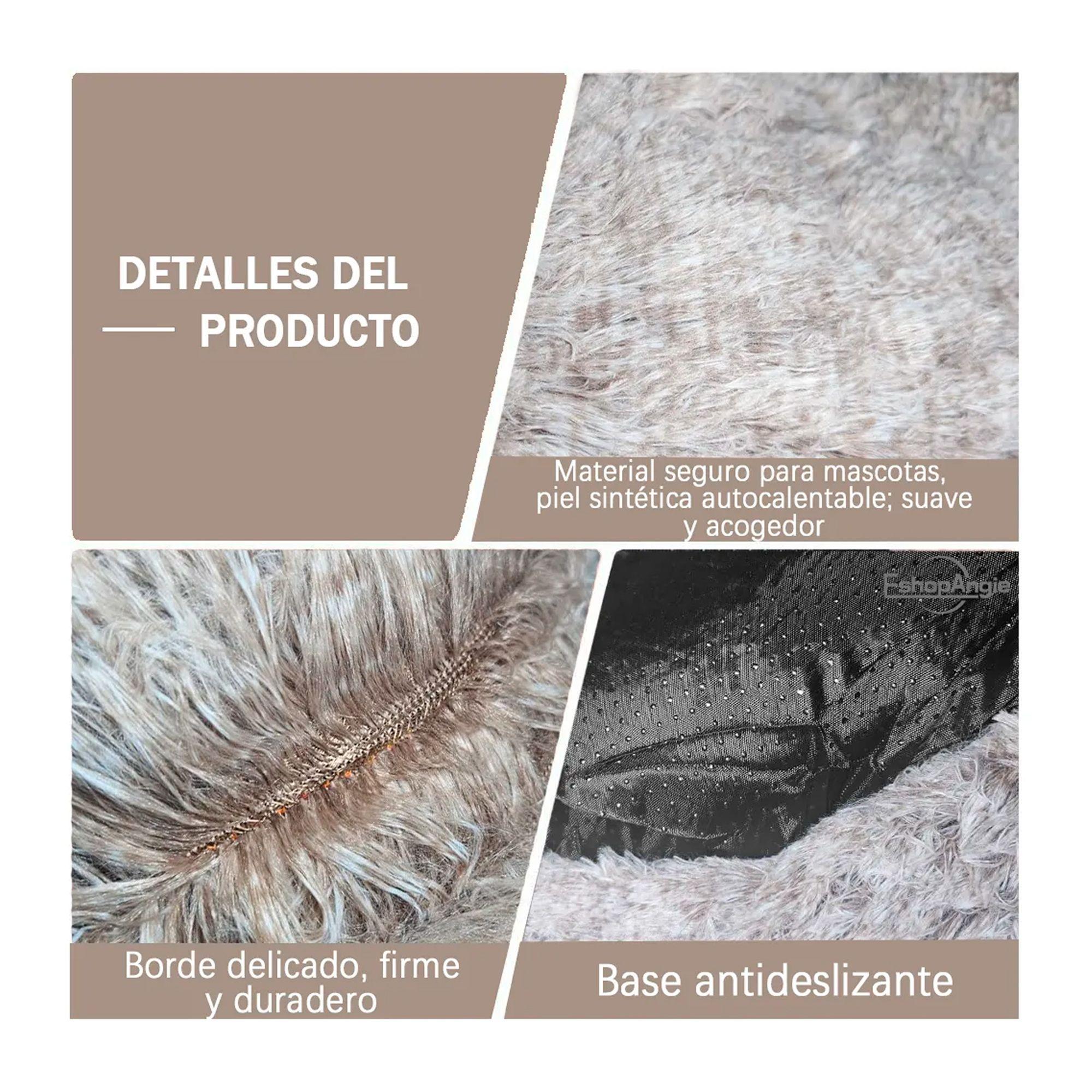 Cama Perro Mascota Antiestres Felpa Confortable 67cm-4