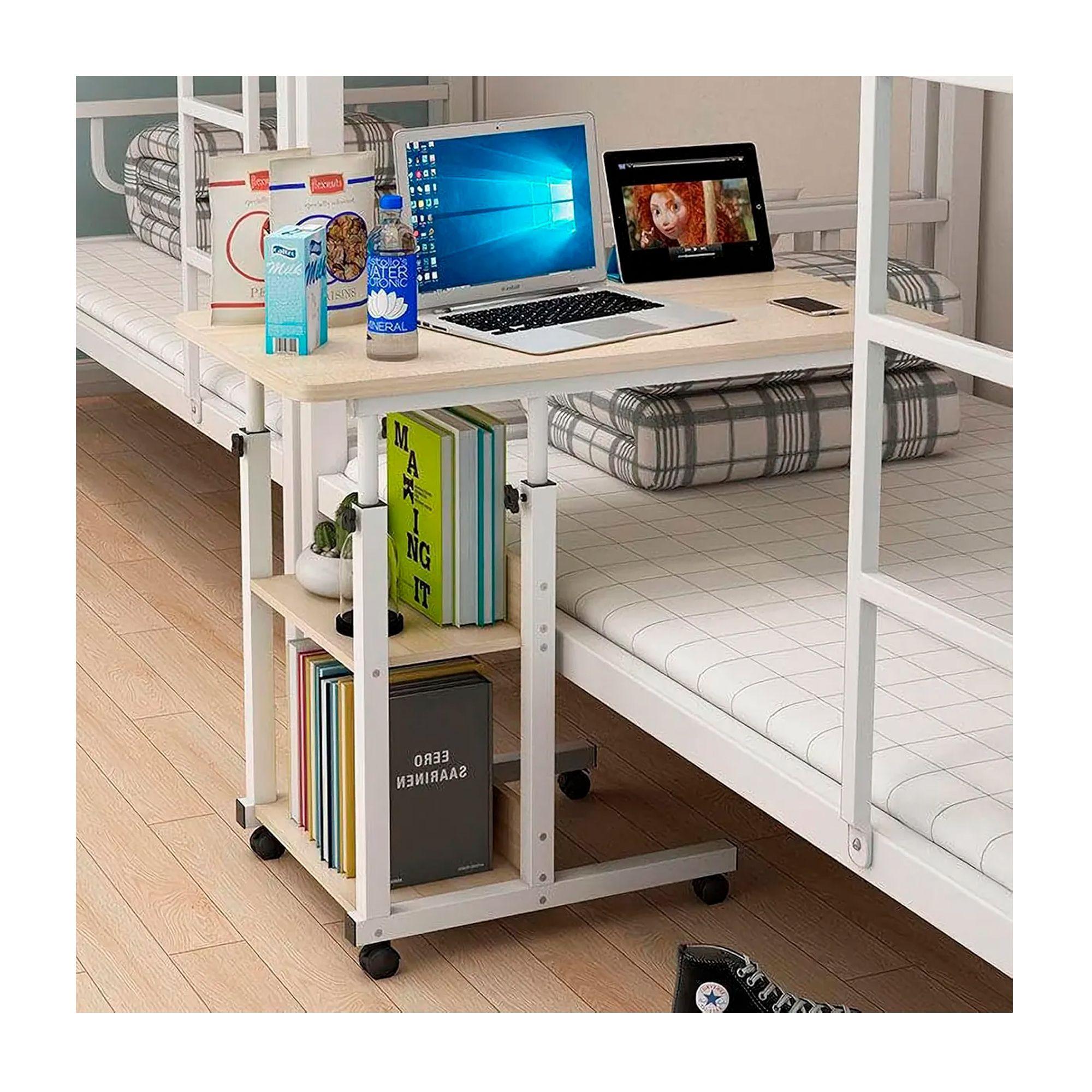 Mesa Auxiliar Altura Ajustable Con Ruedas Multifuncional-4