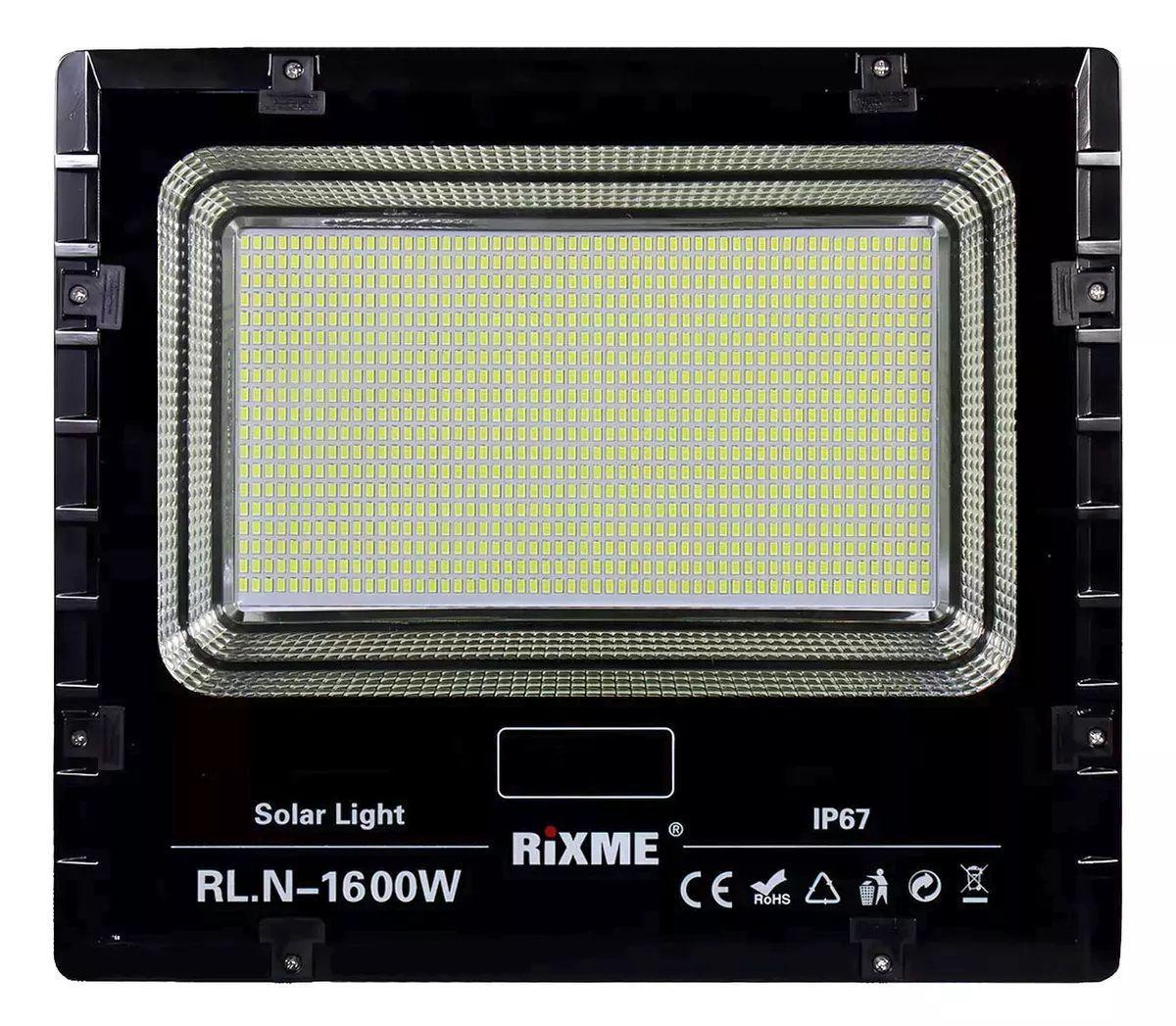 Foco Solar Led 1600 Watts Control Remoto Panel Solar Ip67-5
