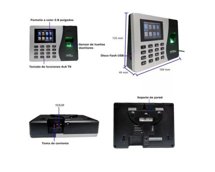 Control Horario Biométrico Huella Y Código Hasta2000 Huellas-5