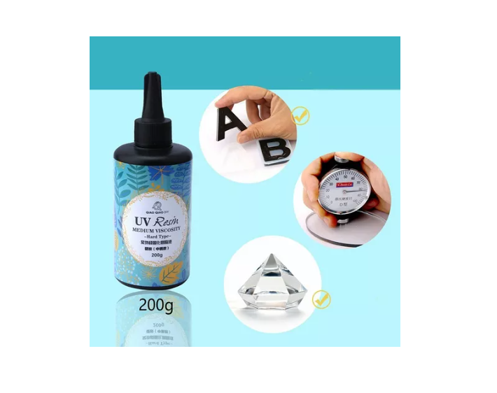  Resina Uv 200g Crystal De Secado Rapido-3