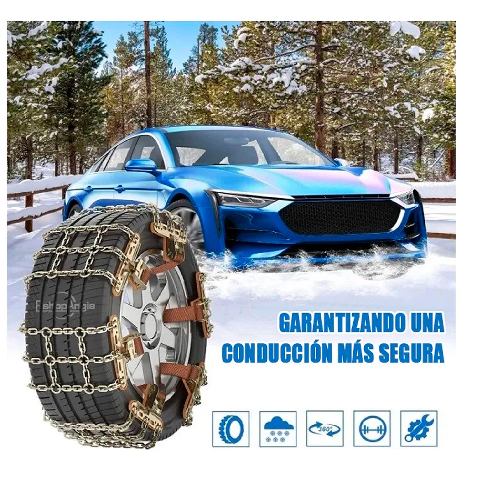Set 6u Cadena Neumático Antideslizante Nieve Barro Universal-2