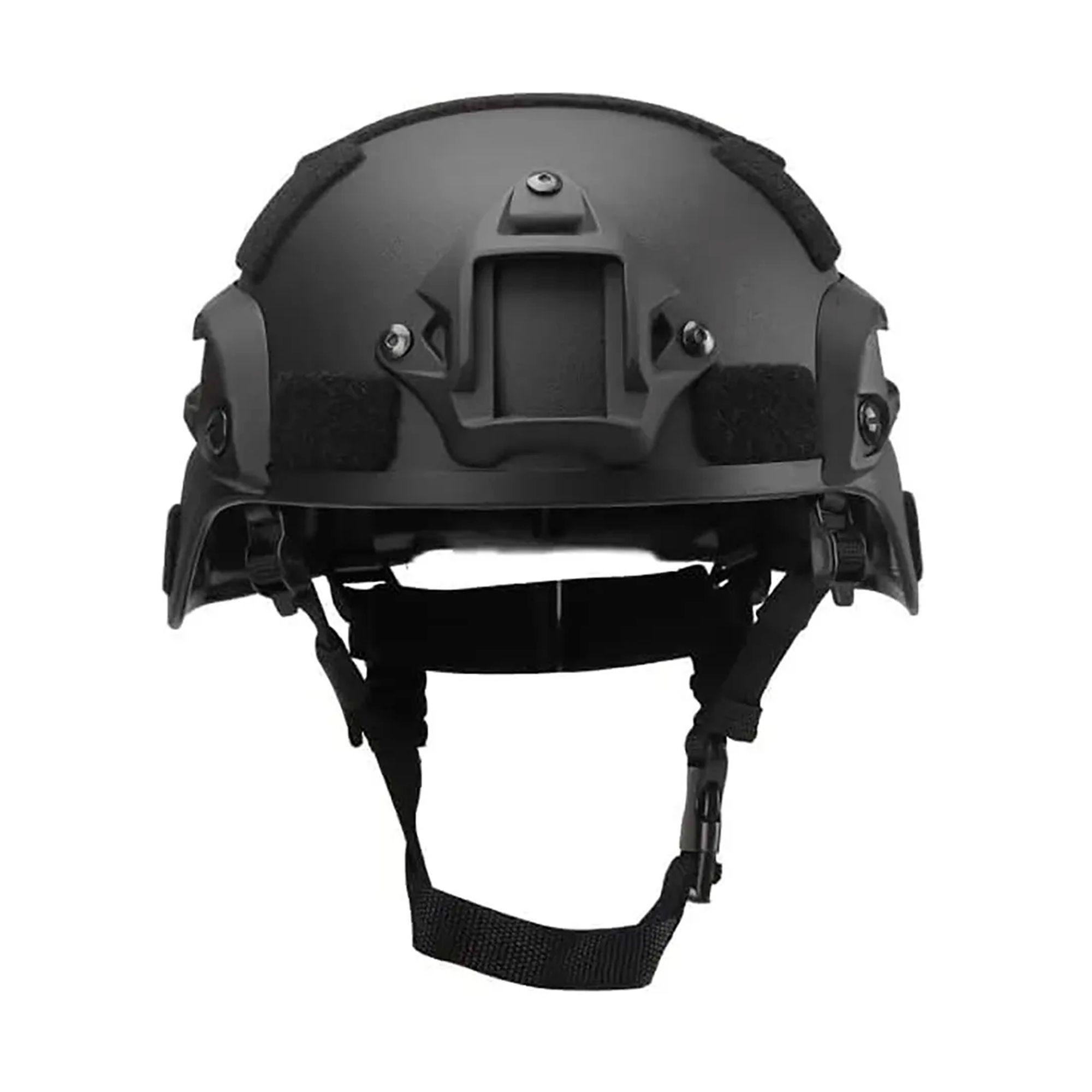 Casco Tactico Airsoft Paintball Militar Con Rieles Velcro-2