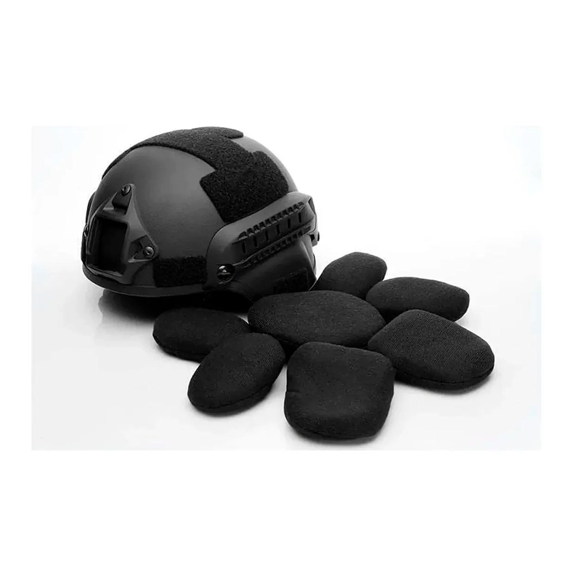 Casco Tactico Airsoft Paintball Militar Con Rieles Velcro-4