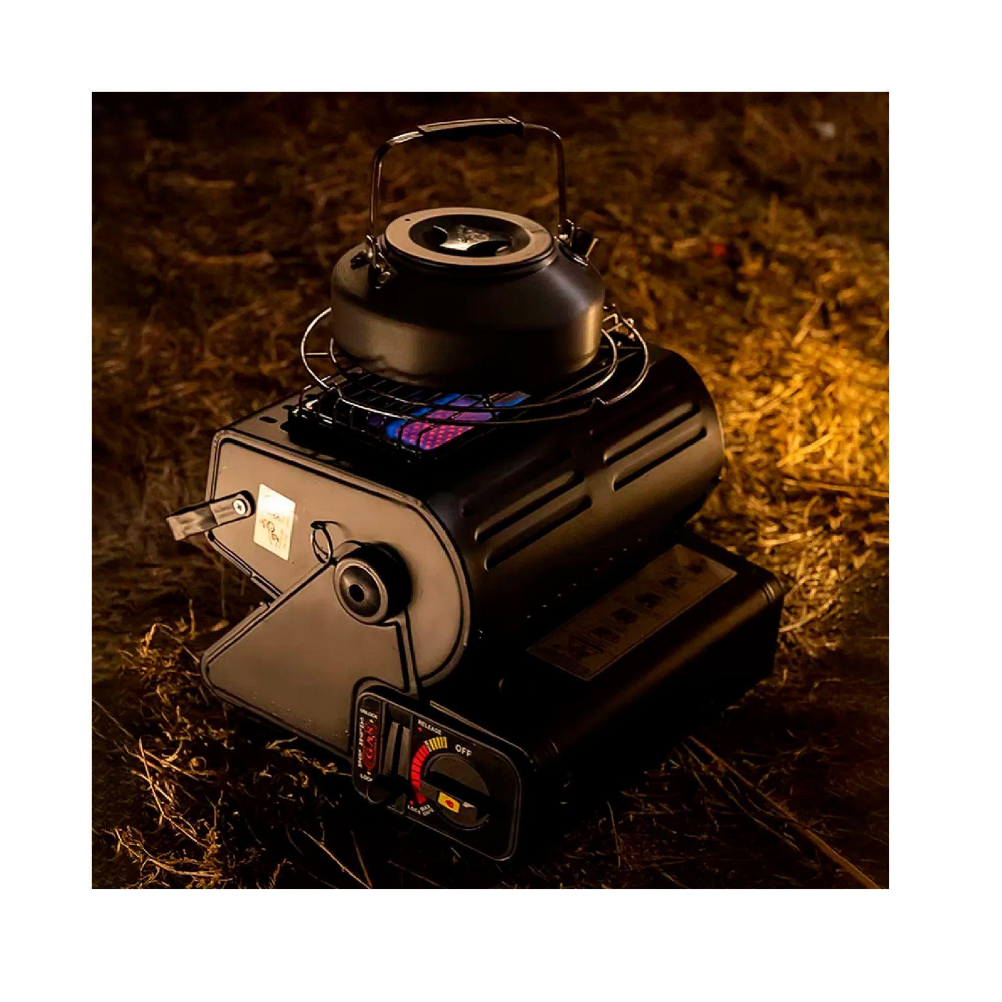 Calefactor Cocinilla Gas Hibrida 2 En 1 Portatil Camping-6