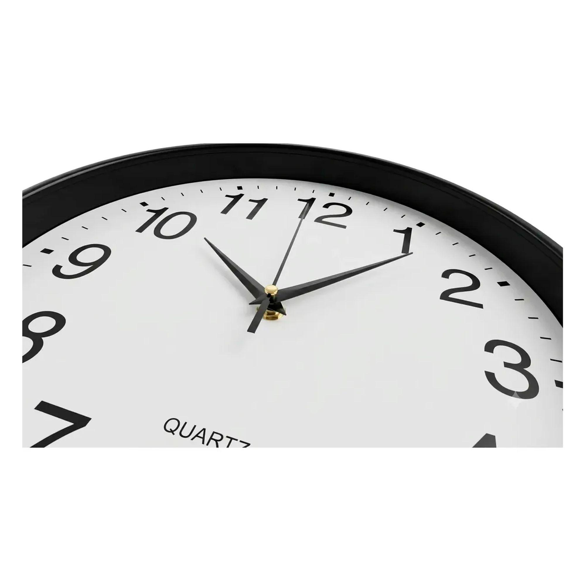 Reloj De Pared Silencioso Grandes Numeros 30cm Sala Cocina-0