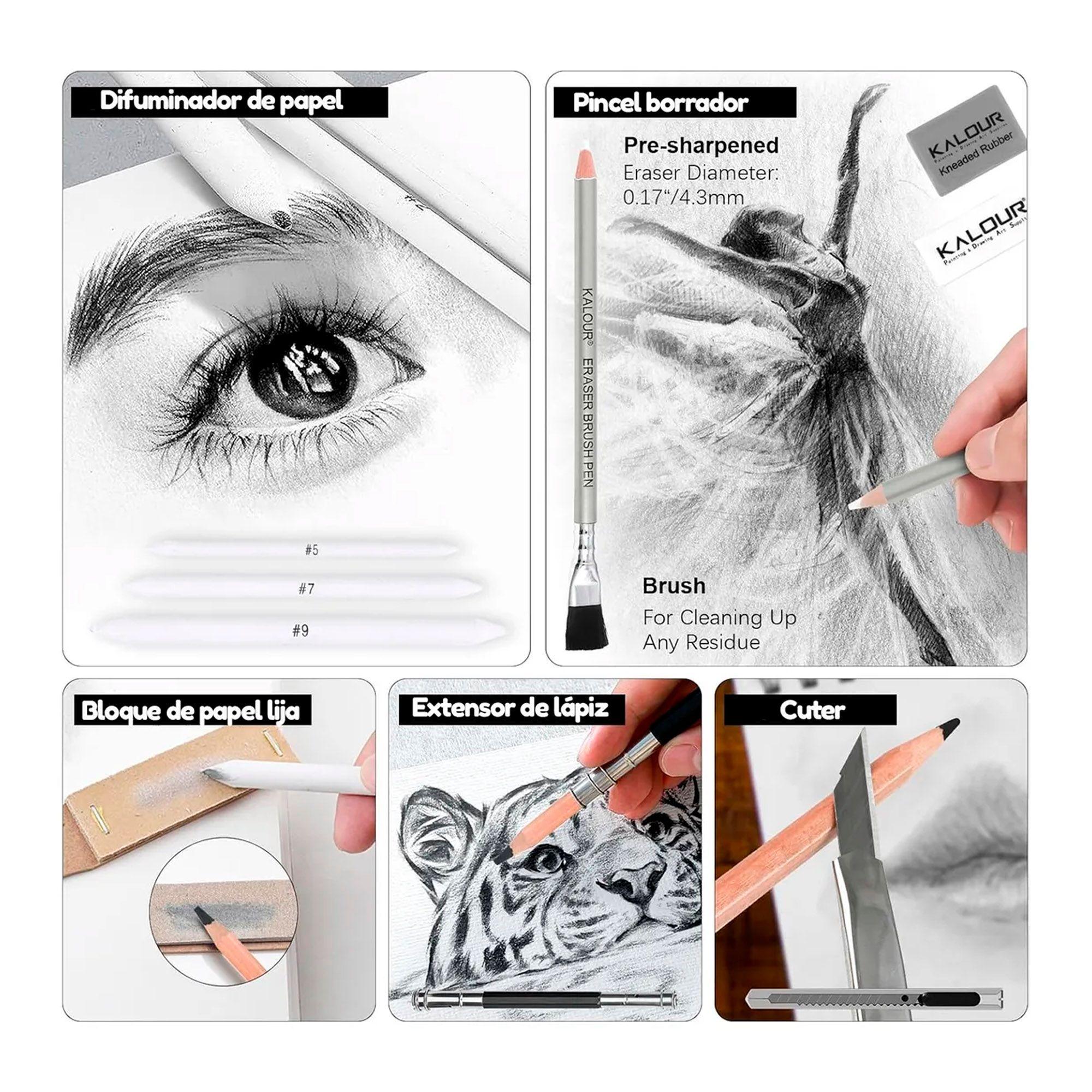 Set De Dibujo Artistico De 39 Piezas Dibujo Profesional-2